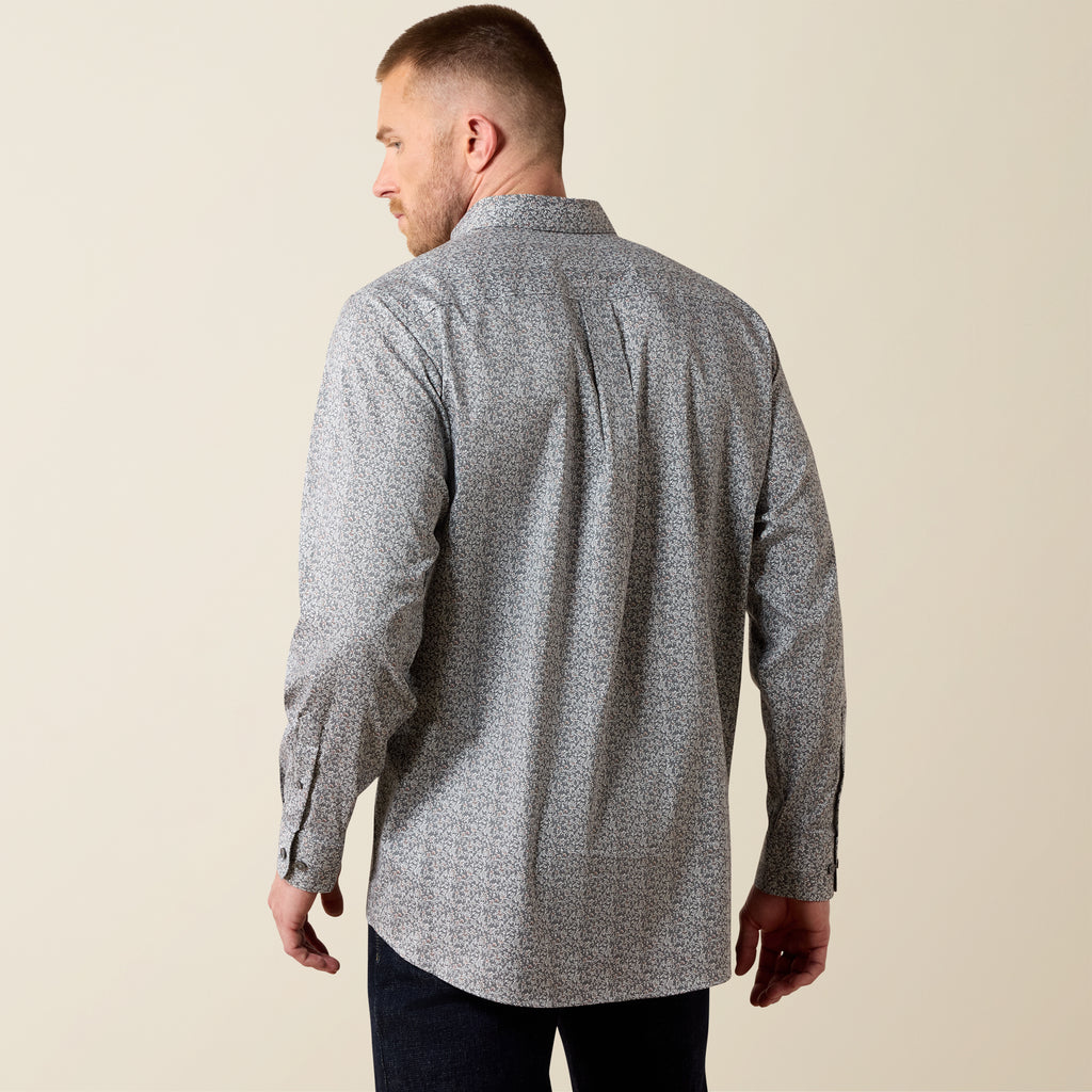 Ariat Pro Series VentTEK Classic Fit Shirt – Quiet Shade Vine Print