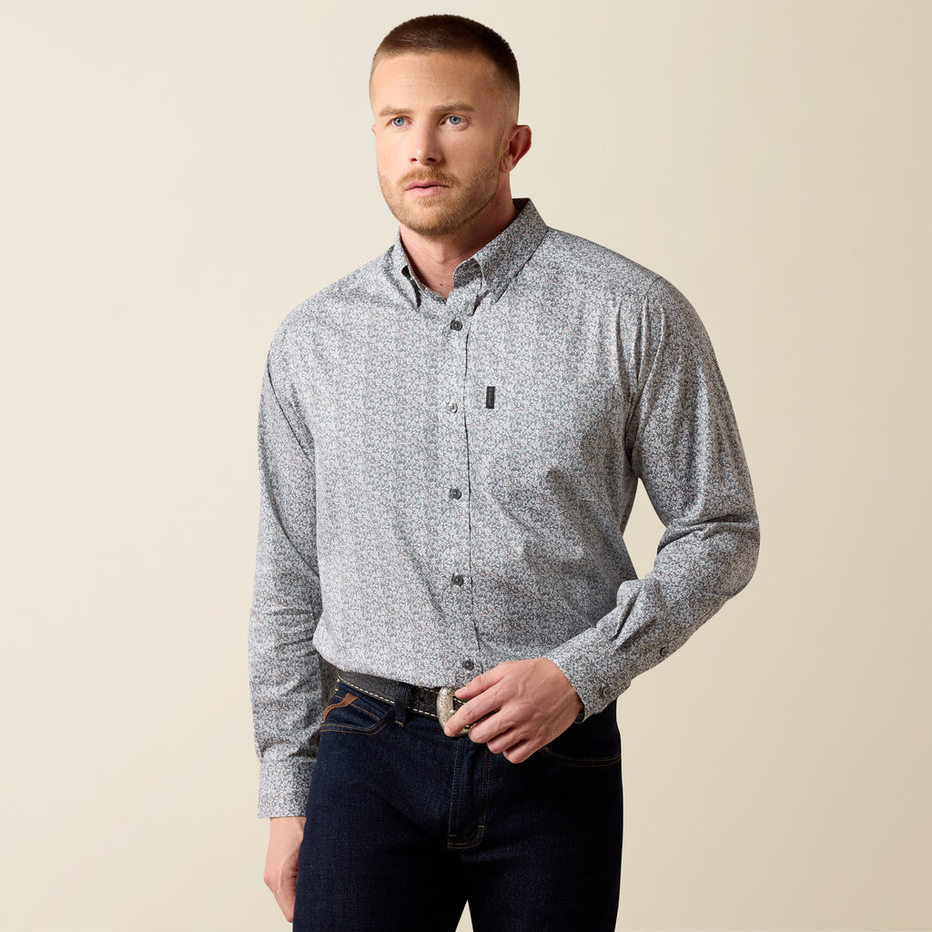 Ariat Pro Series VentTEK Classic Fit Shirt – Quiet Shade Vine Print