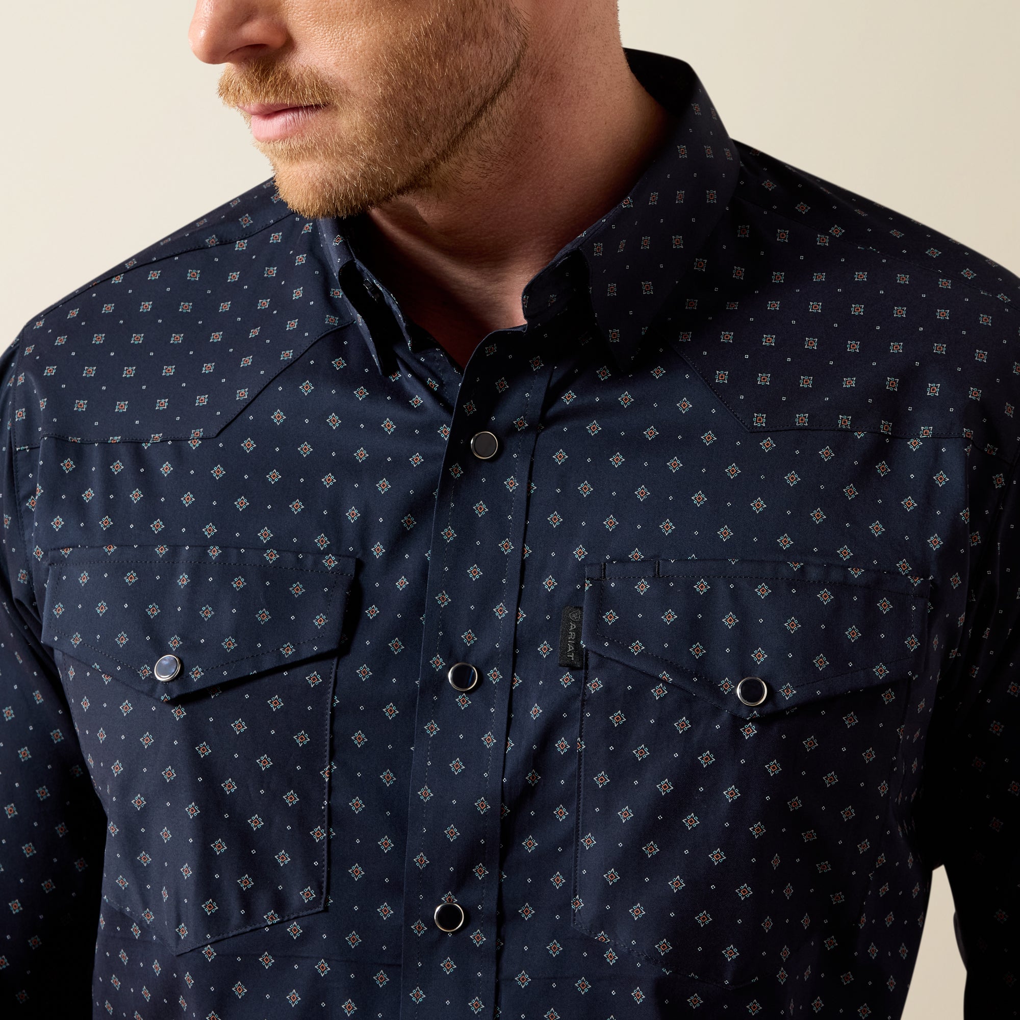 Ariat Everything Classic Fit Snap Shirt – Night Sky Geo Print