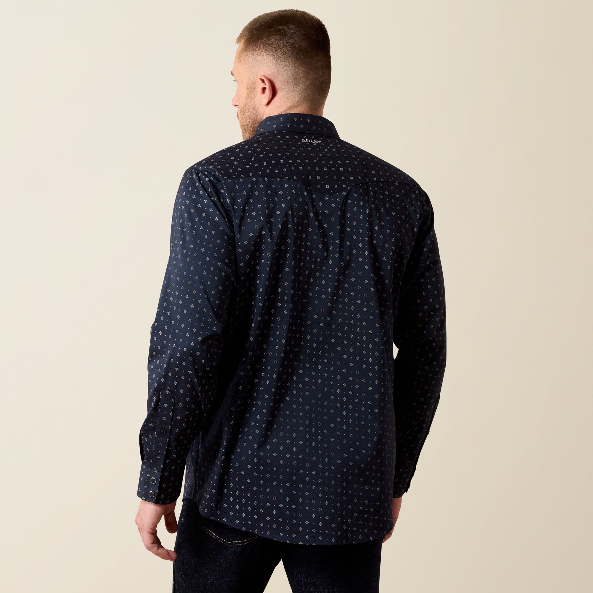 Ariat Everything Classic Fit Snap Shirt – Night Sky Geo Print