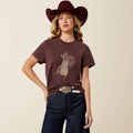 Ariat Rebel With A Cause T-Shirt – Chocolate Plum