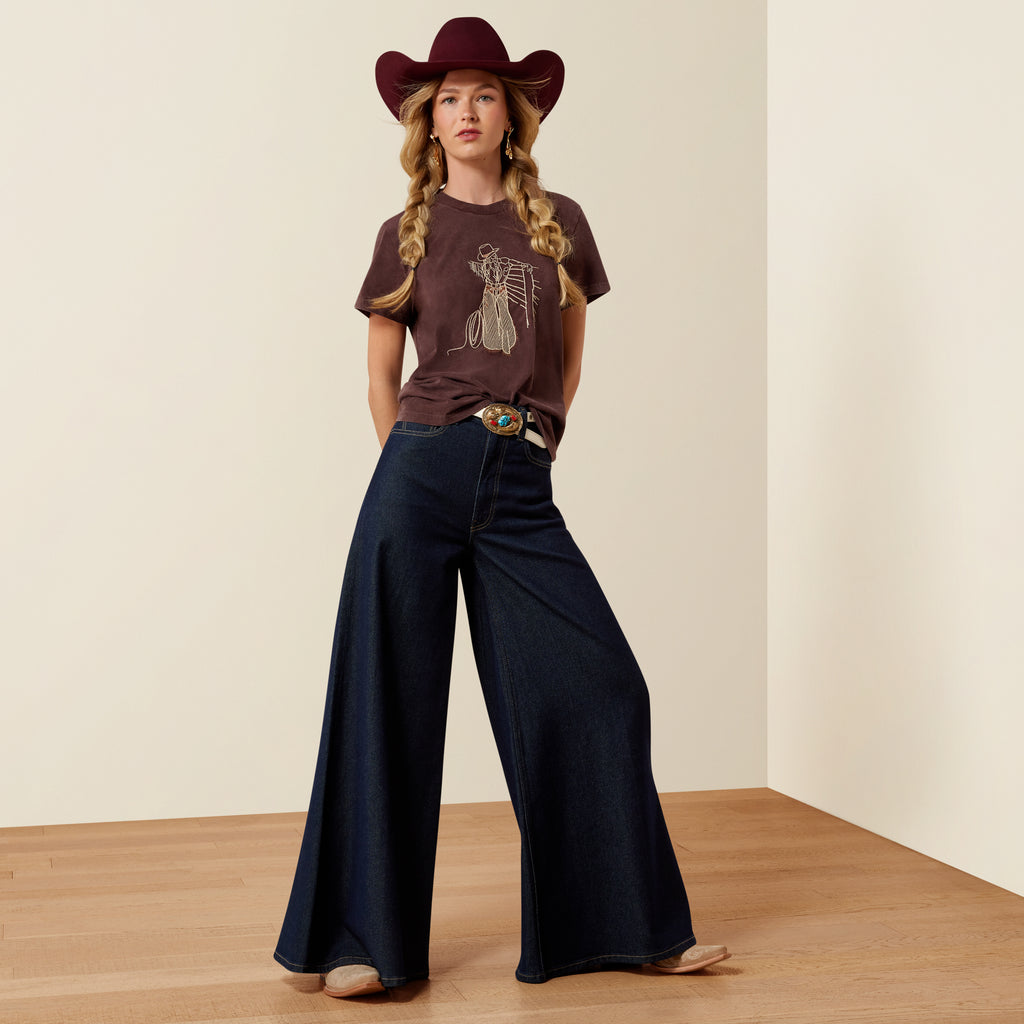 Ariat Rebel With A Cause T-Shirt – Chocolate Plum