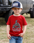 Cinch Boys Red Bucking Horse Graphic Tee