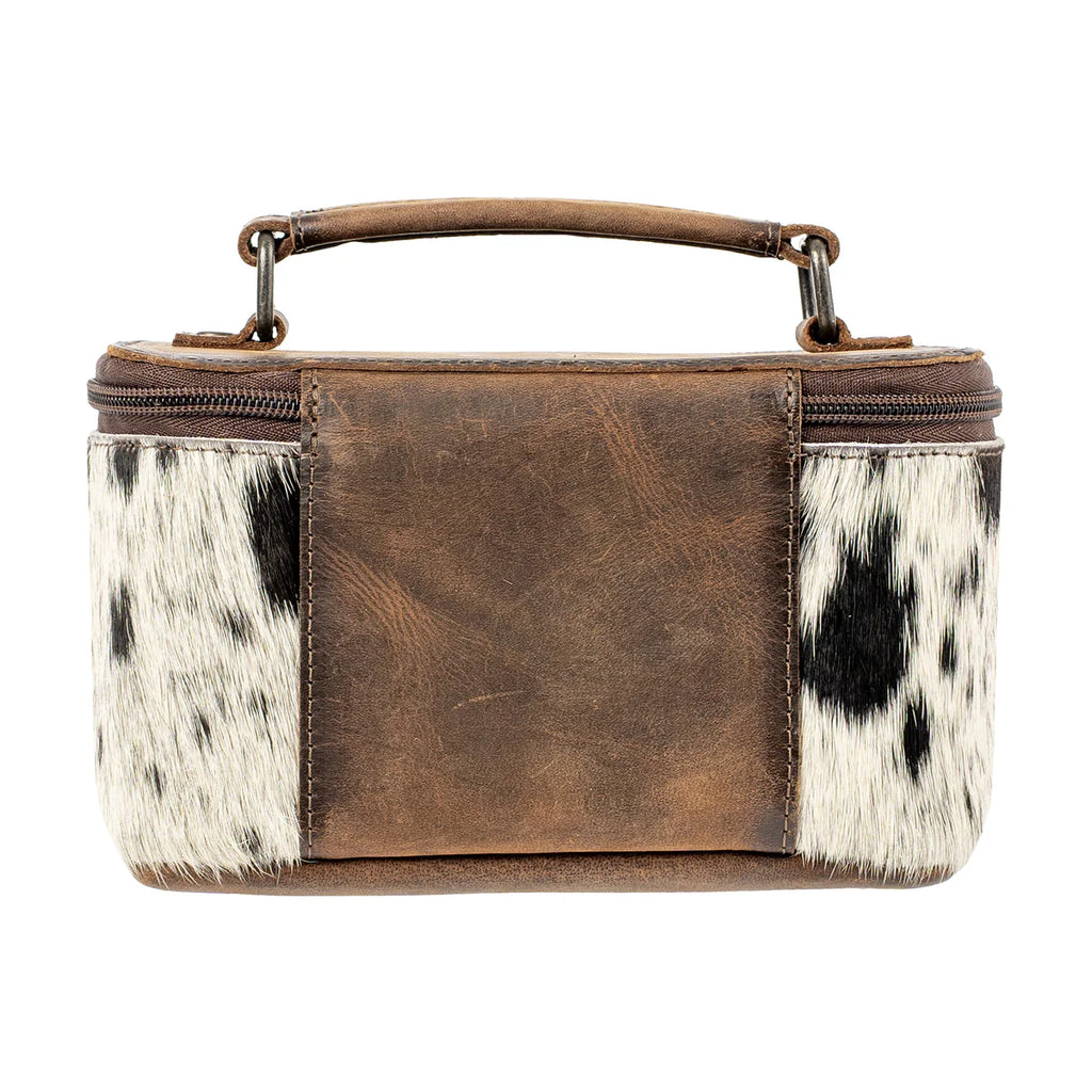 Cowhide Petite Train Case