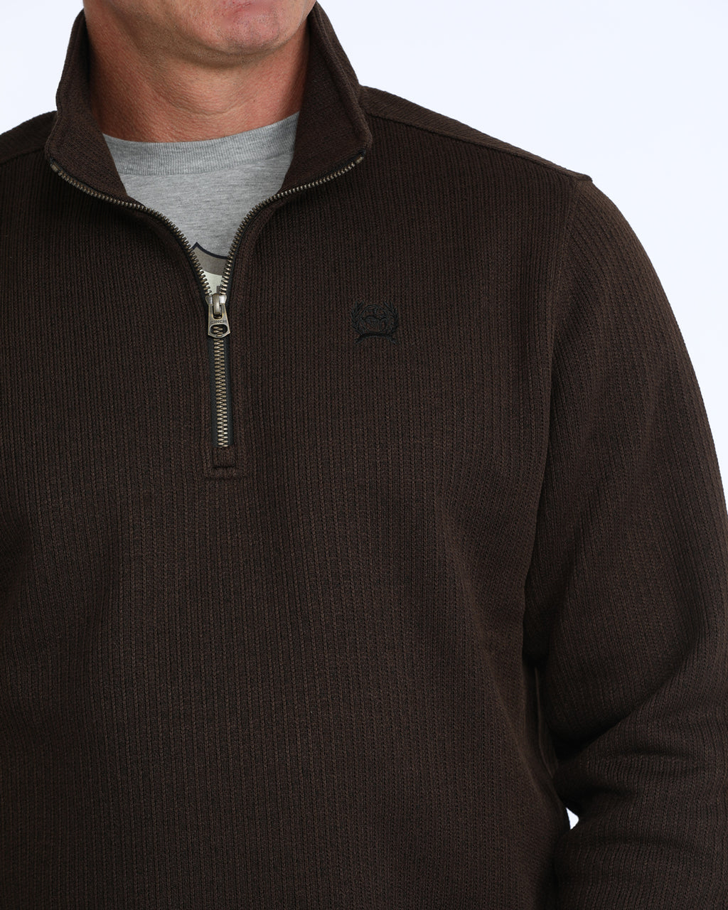 Cinch Men’s Brown Knit Pullover