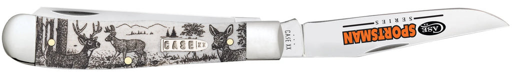 Sportsman Series Deer Embellished Smooth Natural Bone Trapper