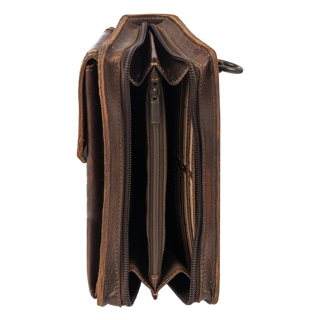 Bandera Chocolate QuickDraw Crossbody Wallet