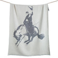 Bucking Bronco Chenille Jacquard Throw