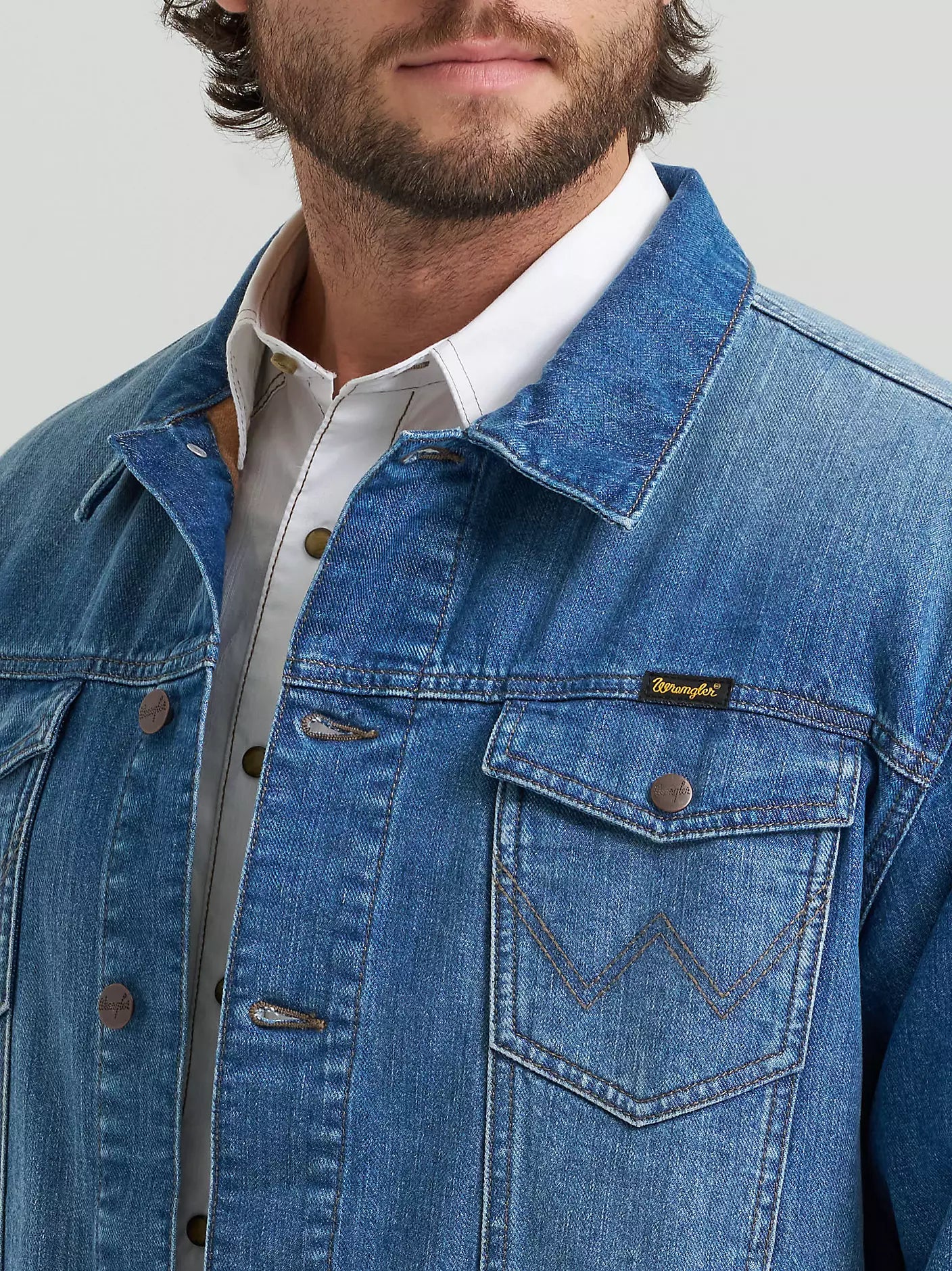Wrangler Cowboy Cut Flannel Lined Denim Jacket