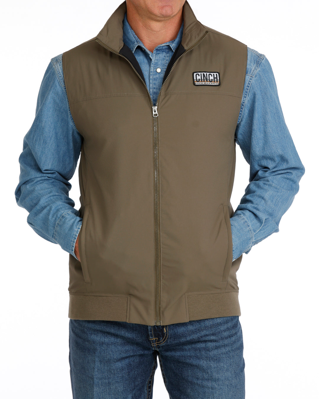 Men’s Cinch Green Lightweight Vest