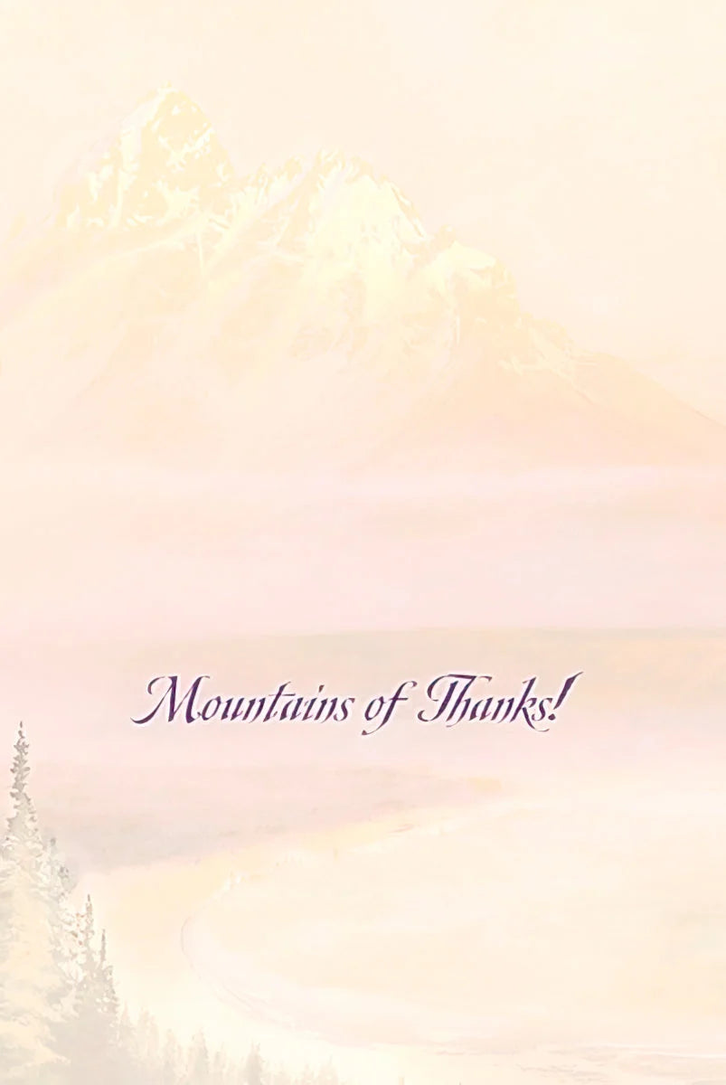 Peak Appreciation Heartfelt Thank You Greeting Card