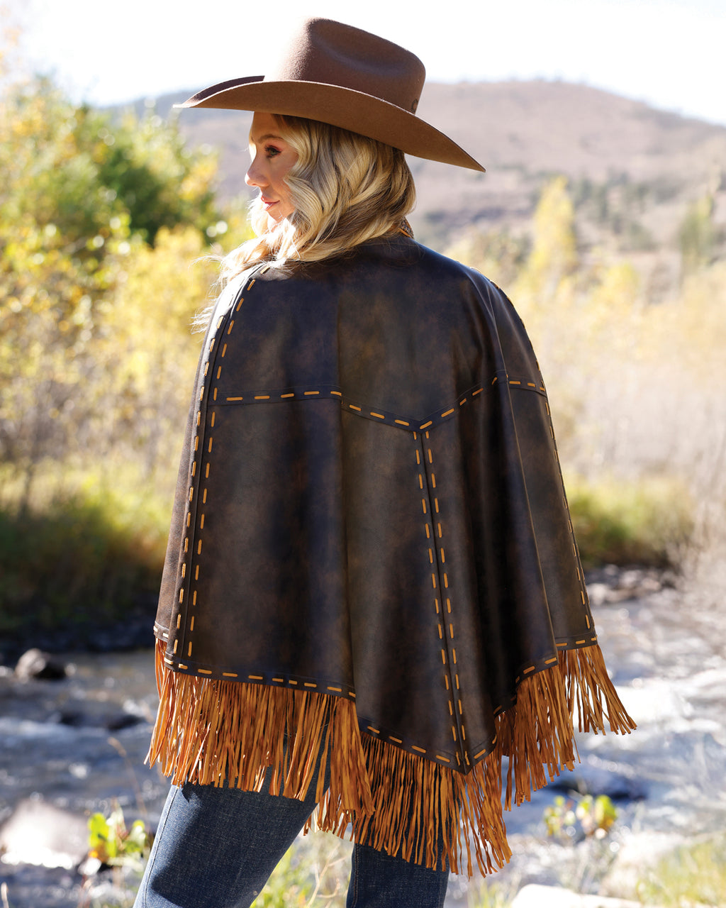 Women’s Leather Cape