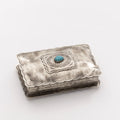 Stamped Rectangular Concho Box with Turquoise