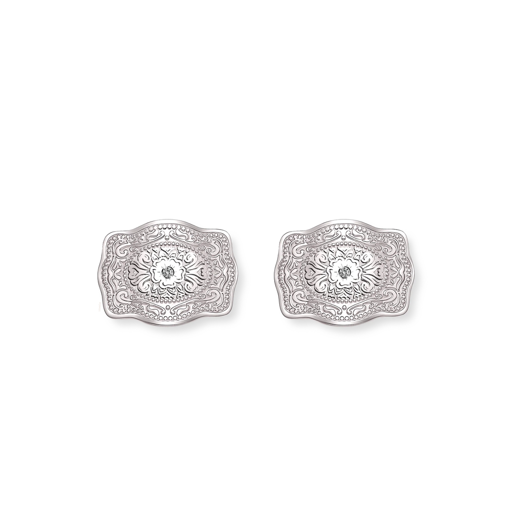 Amelia Rose Mini Belt Buckle Earrings