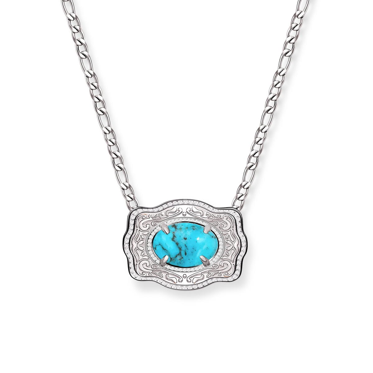 Oasis Belt Buckle Necklace