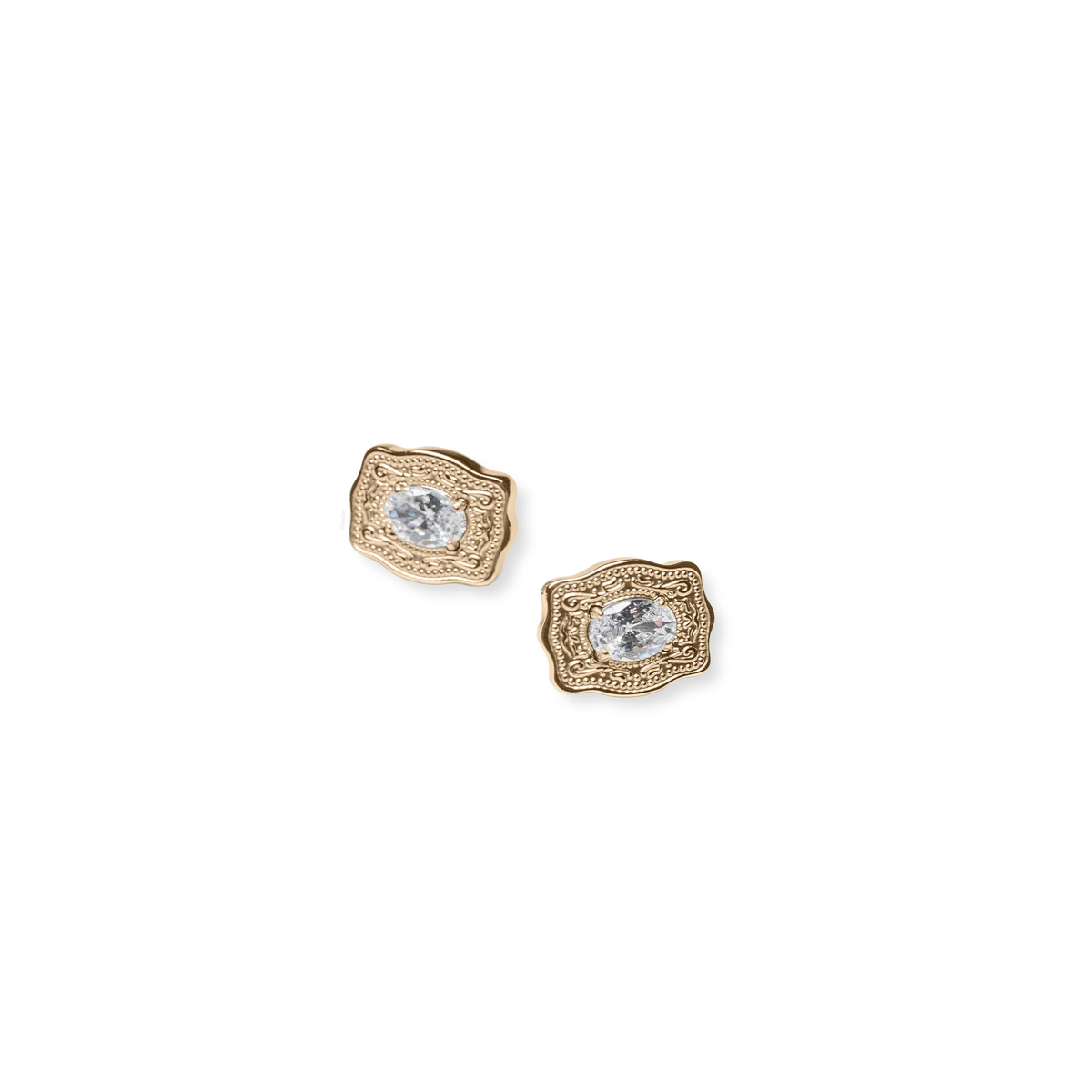 Ultra Mini Belt Buckle Earrings