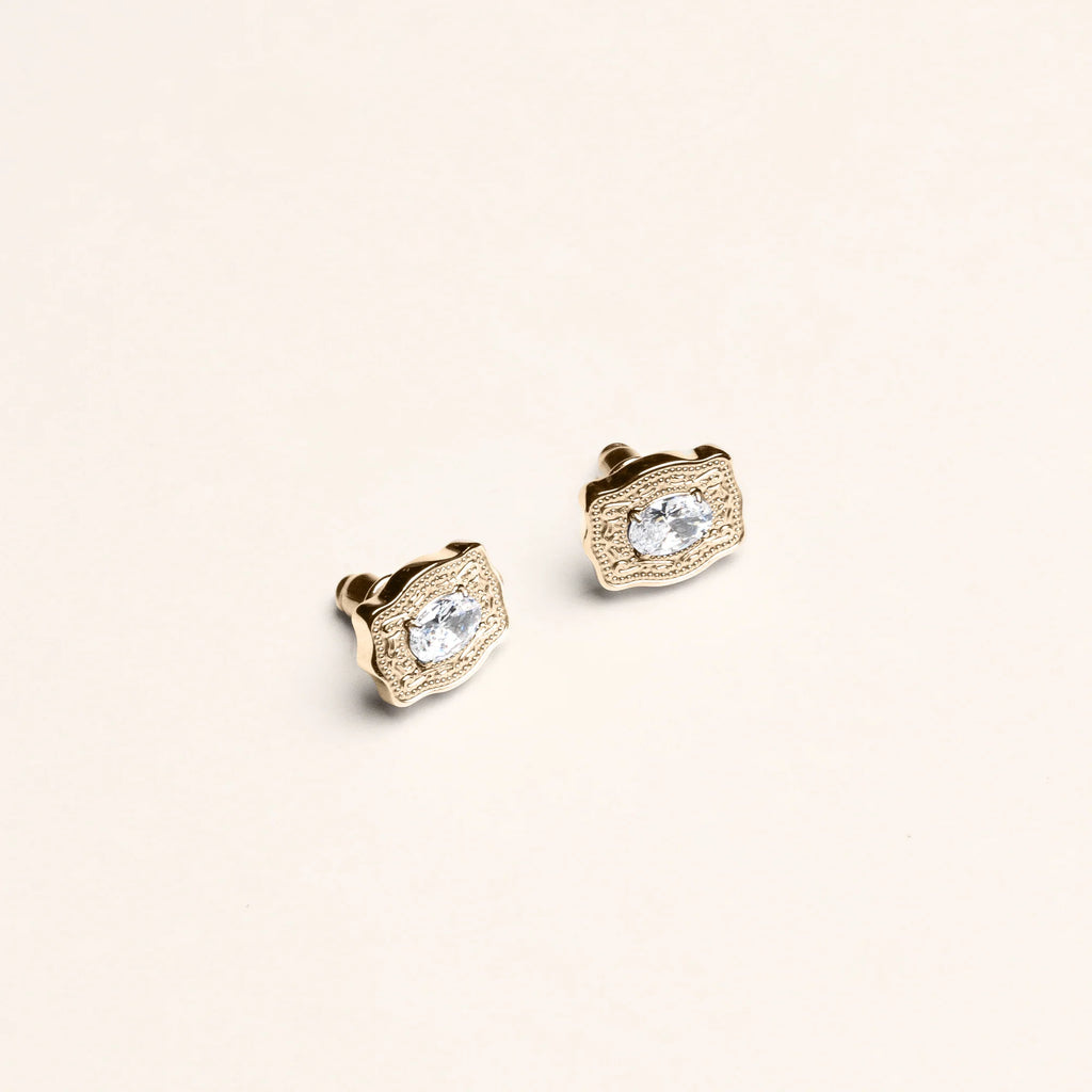 Ultra Mini Belt Buckle Earrings