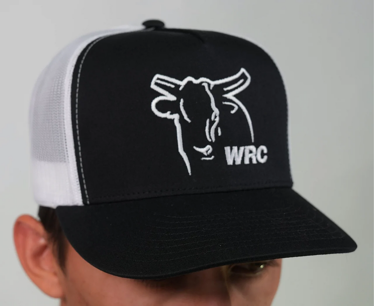 WRC Black & White Meshback Cap