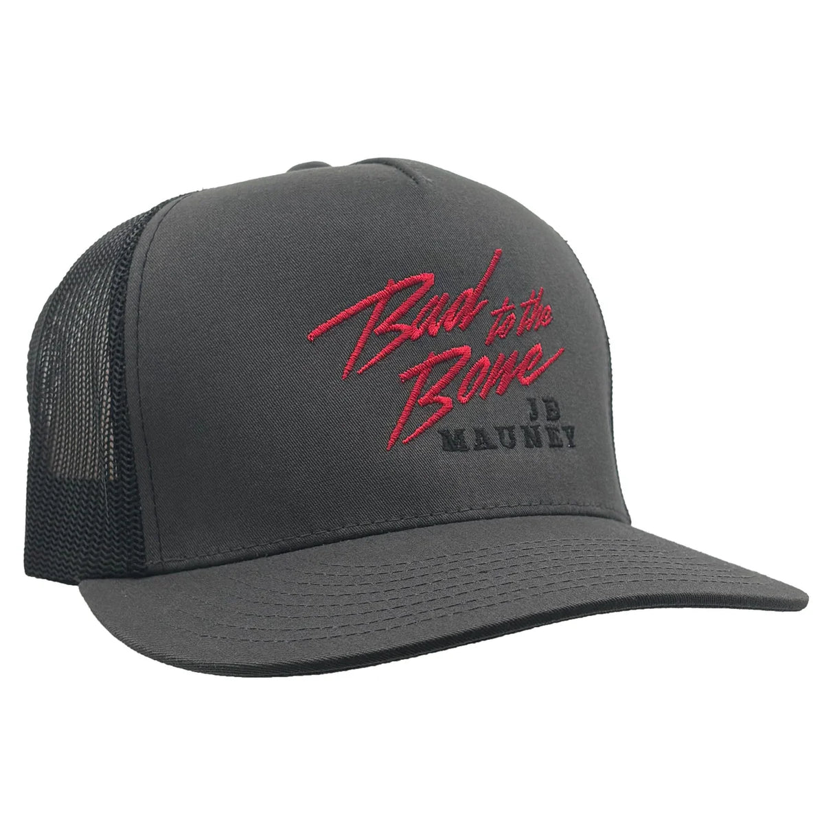 Grey JB Bad to the Bone Black Meshback