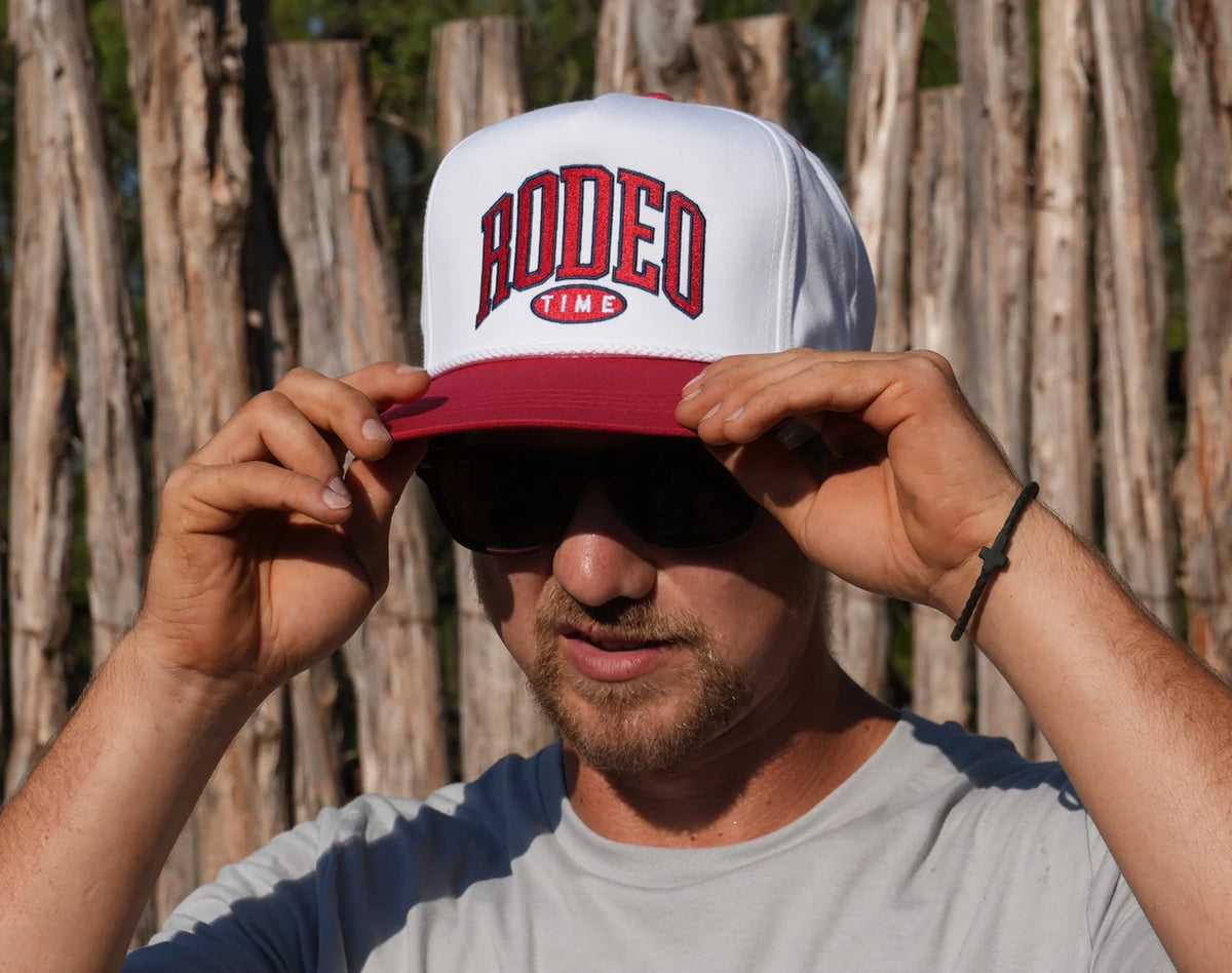 Millennium White & Red Rope Cap