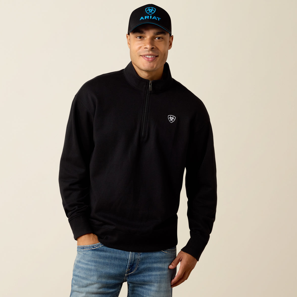 Men’s Solid Black Sweatshirt