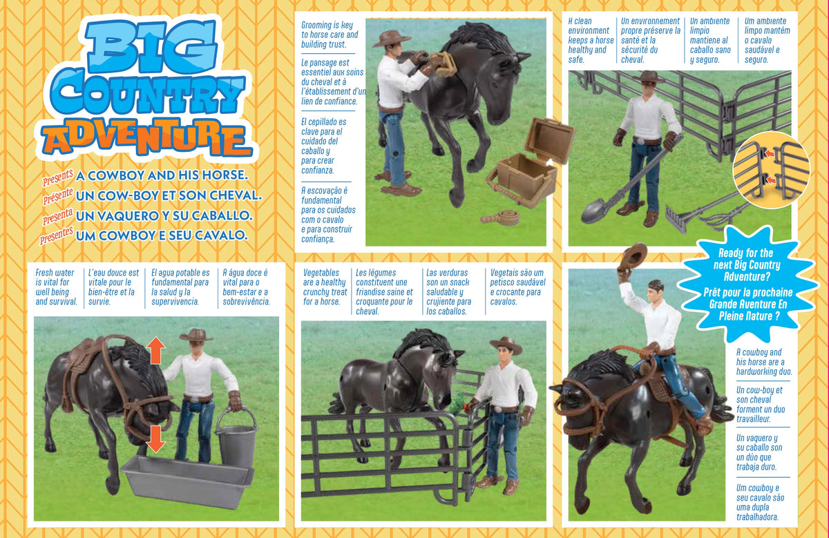 20 Piece Horse with Cowboy Playset