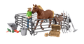 19 Piece Horse with Cowgirl Playset