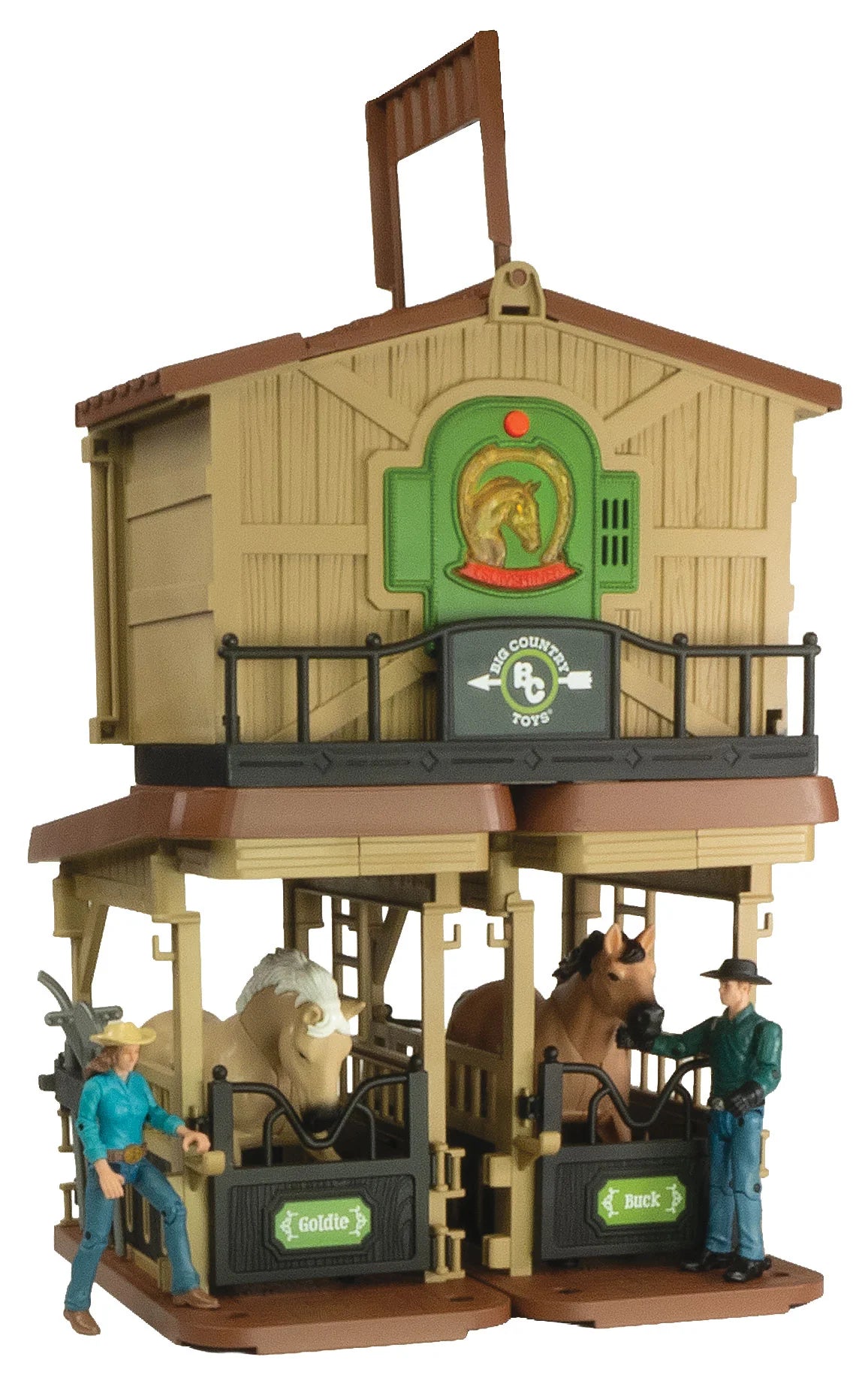 Big Country Adventure 32-Piece Horse Stable Playset