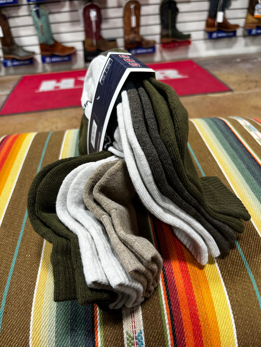 Quarter length Twisted X socks