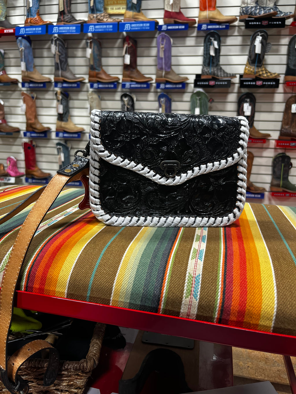 Monroe Tooled Leather Purse