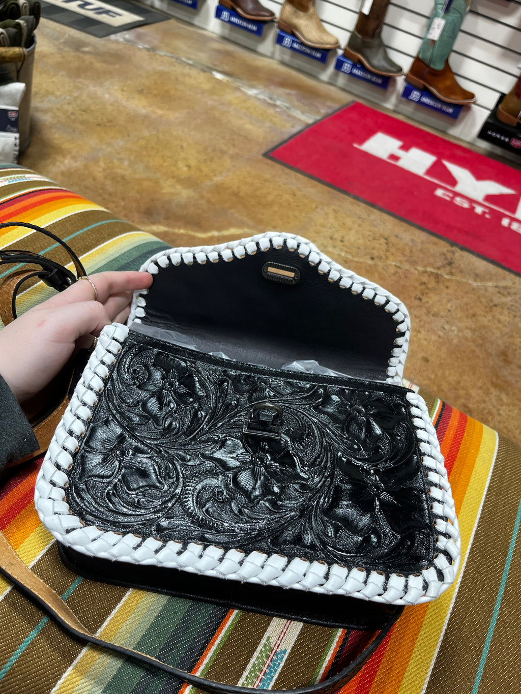 Monroe Tooled Leather Purse