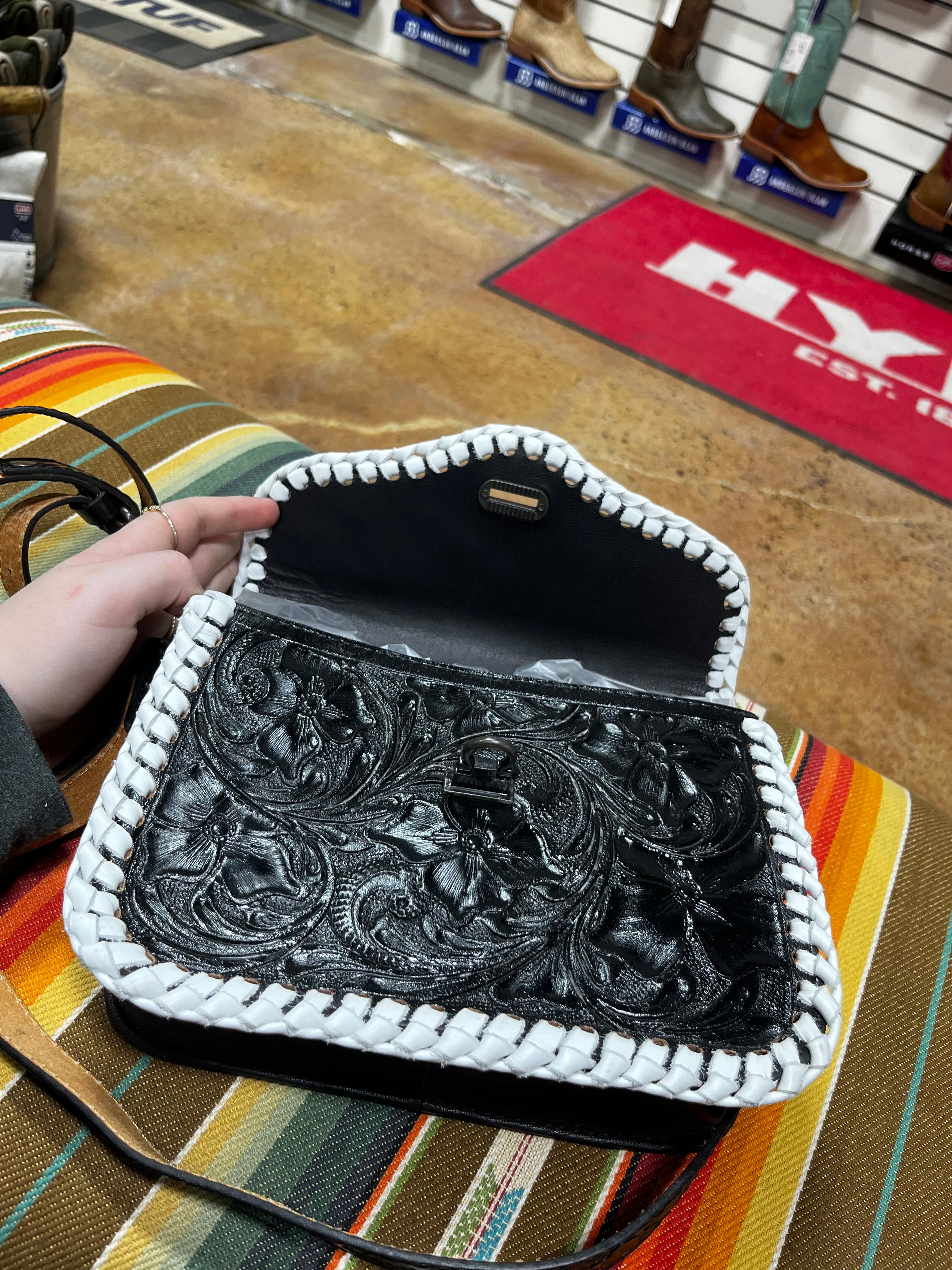 Monroe Tooled Leather Purse