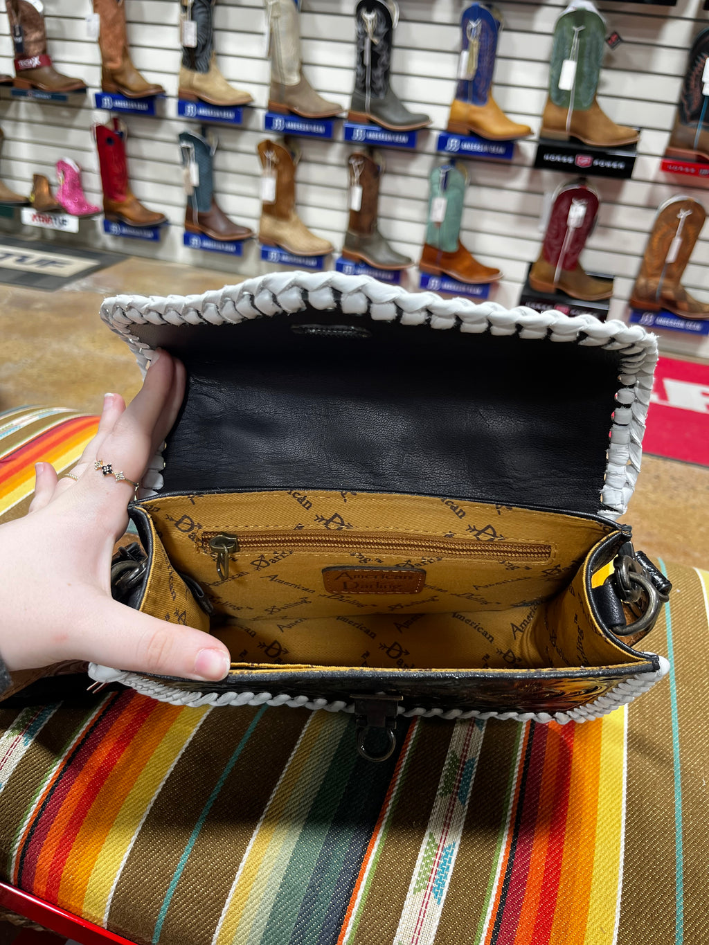Monroe Tooled Leather Purse