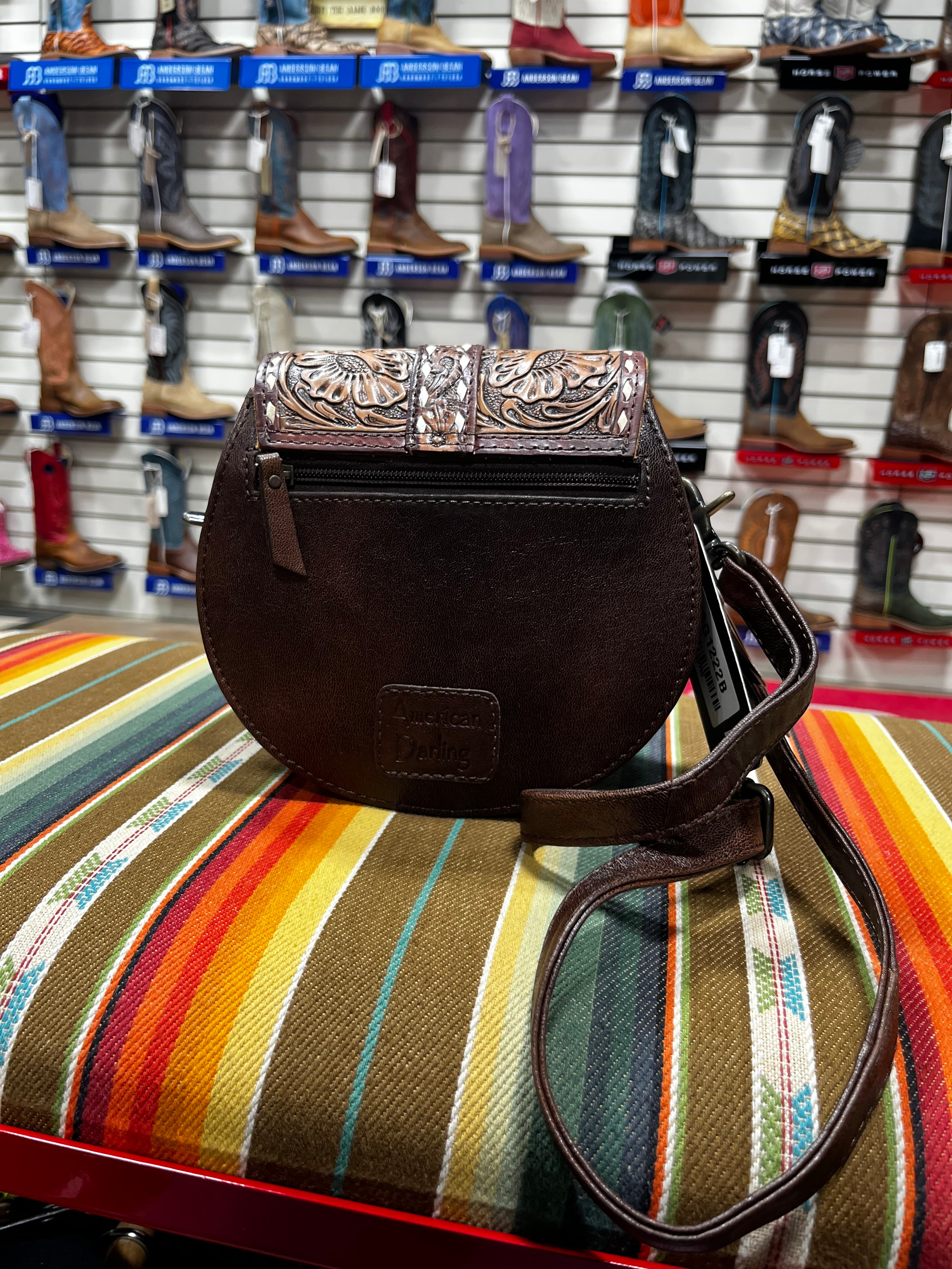 Gemma Leather and Cowhide Purse