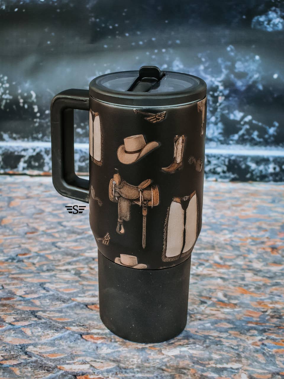 Western Classic Flip Top Tumbler