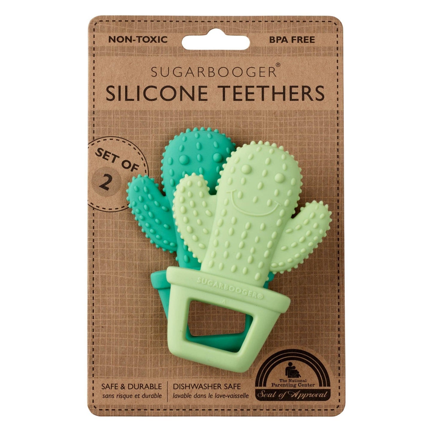 Silicone Teether Set | Happy Cactus