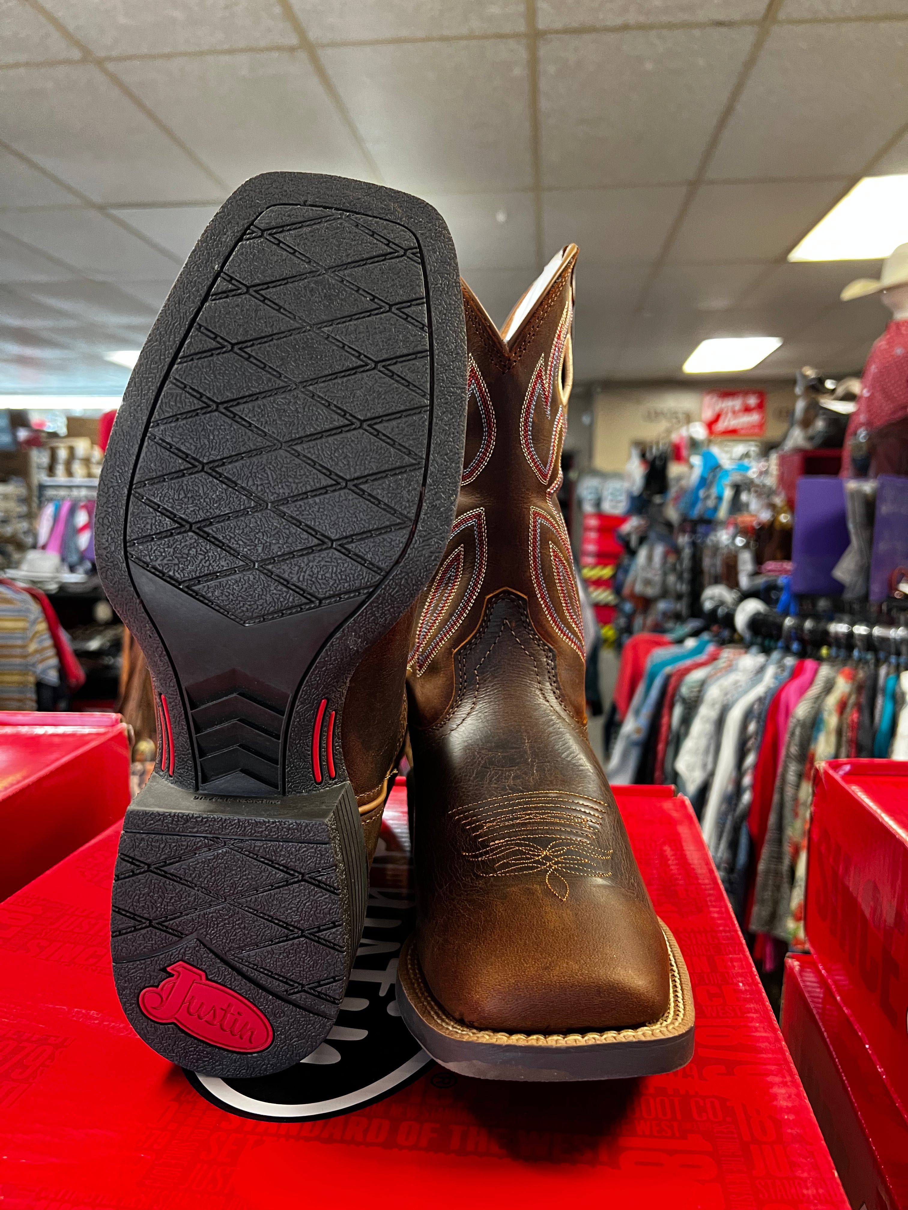 Justin Bowline Pecan Brown Water Buffalo (SE7523) – Frost Ranch Wear