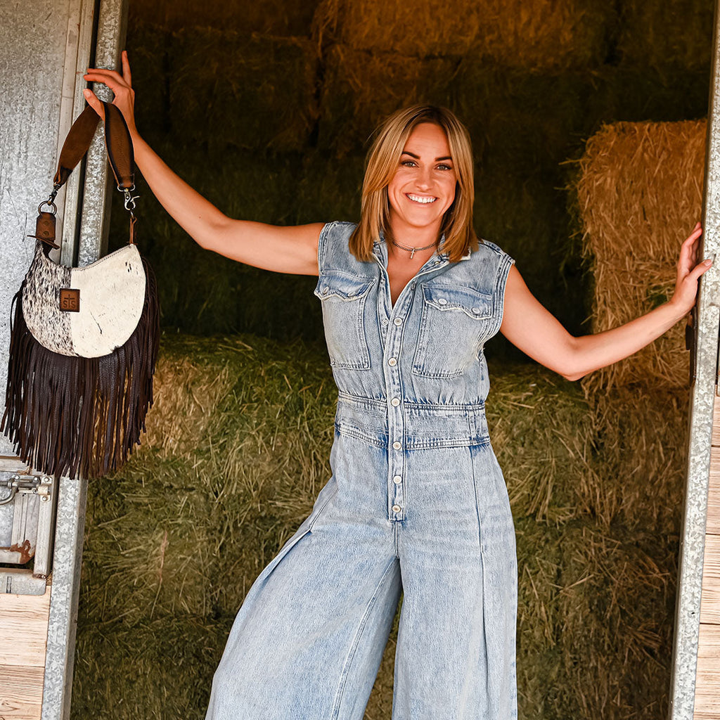 STS The Cowhide Nellie Fringe Bag (30603)