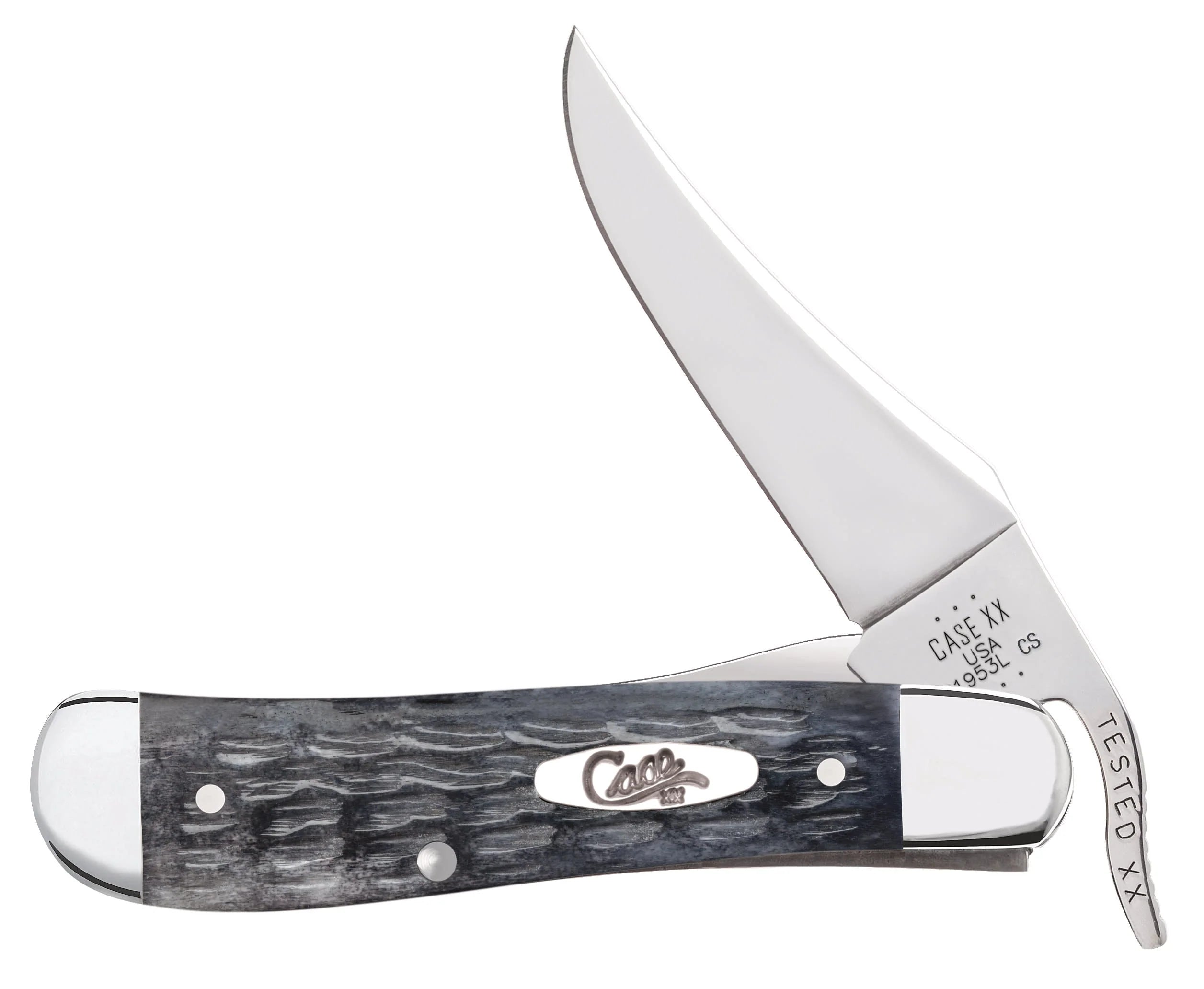 Case Pocket Worn® Crandall Jigged Gray Bone RussLock®