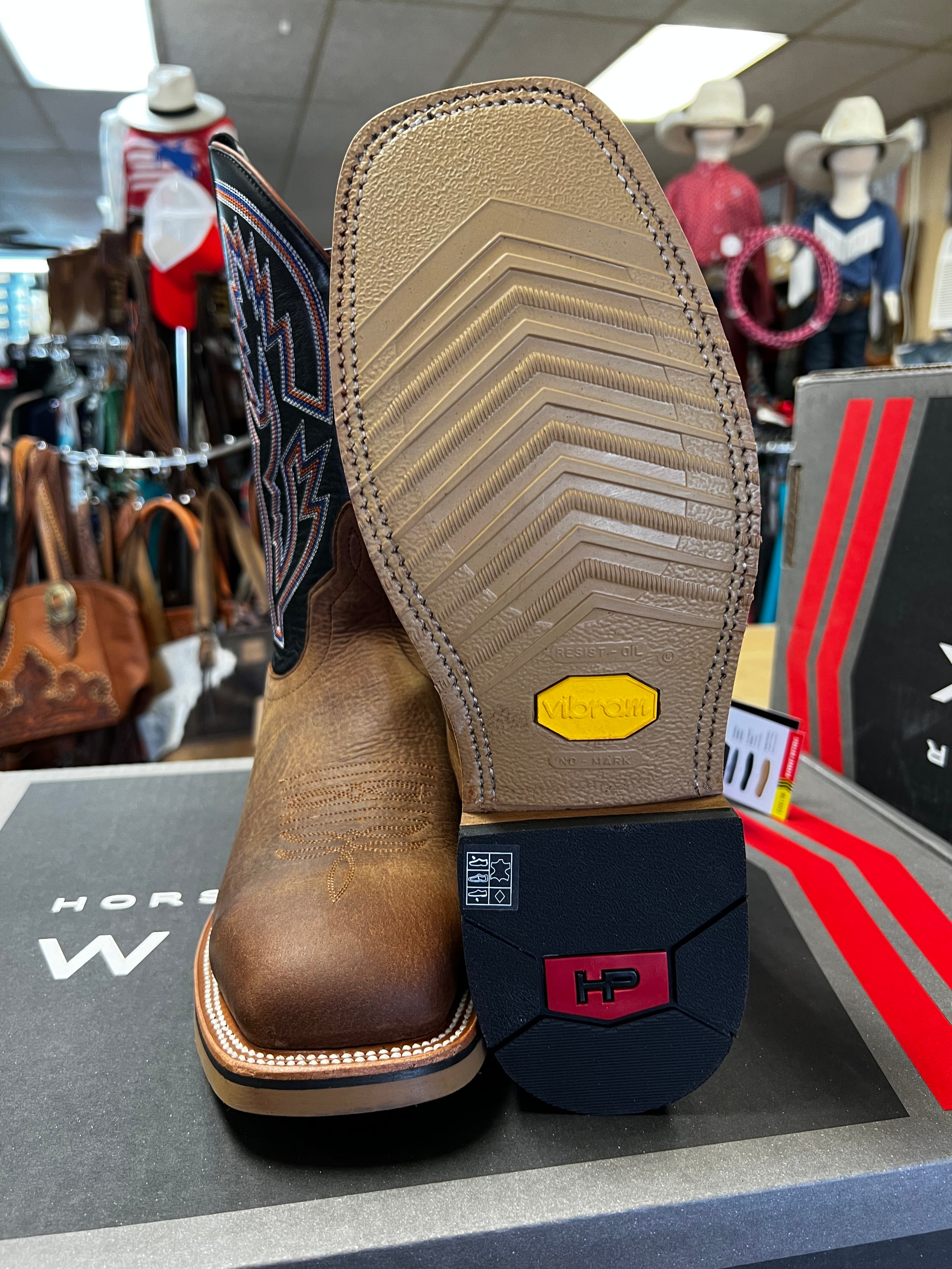 Horsepower Work Distressed Bison  Steel Toe Boot (HPW2505)