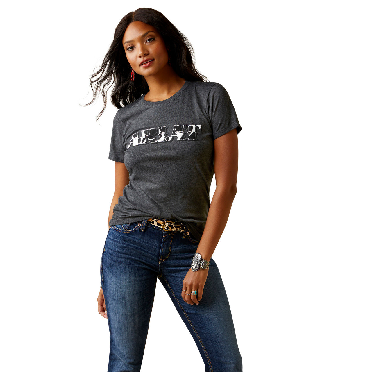 Women’s Ariat Cowhide Logo T-Shirt