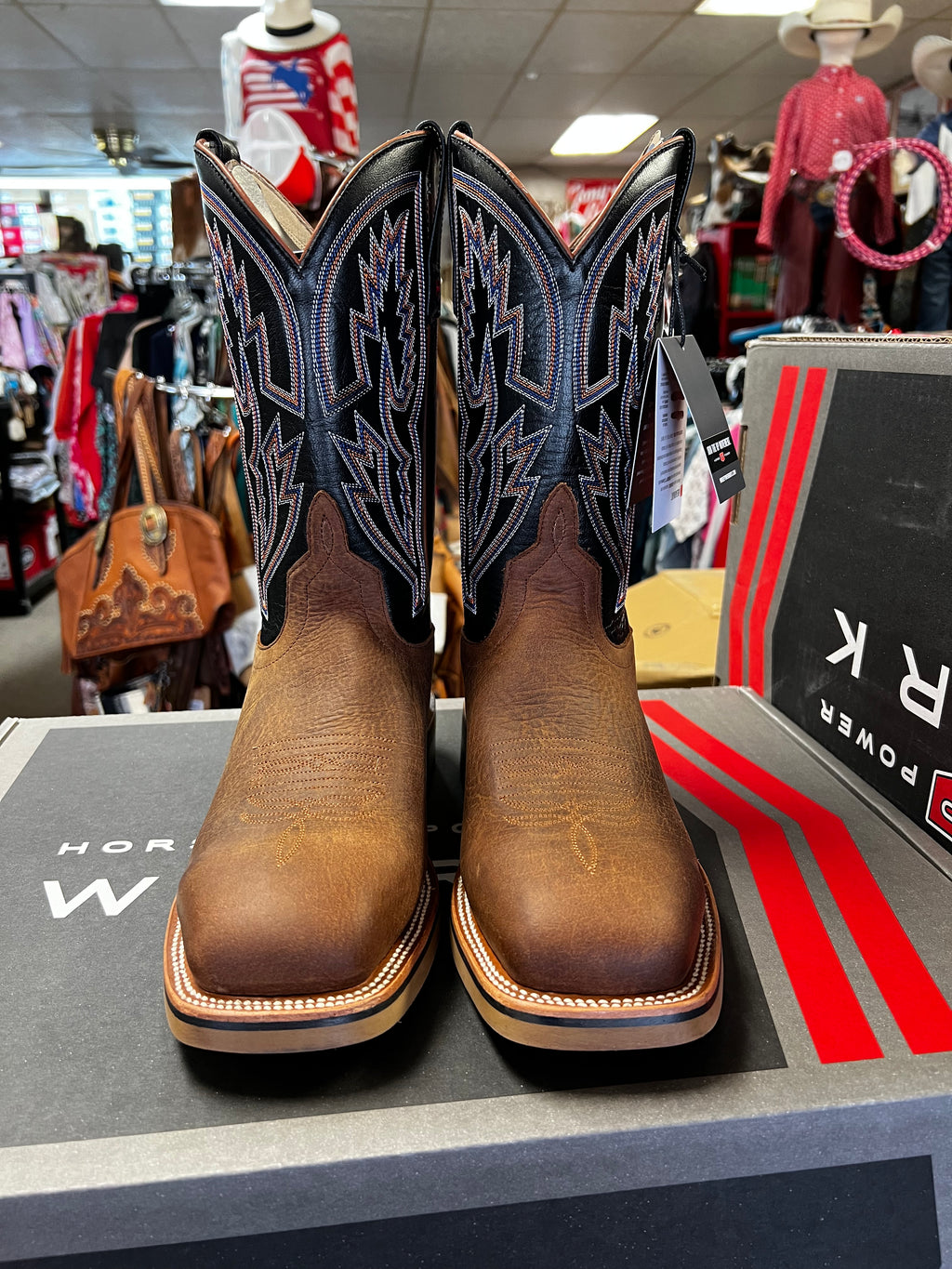 Horsepower Work Distressed Bison  Steel Toe Boot (HPW2505)