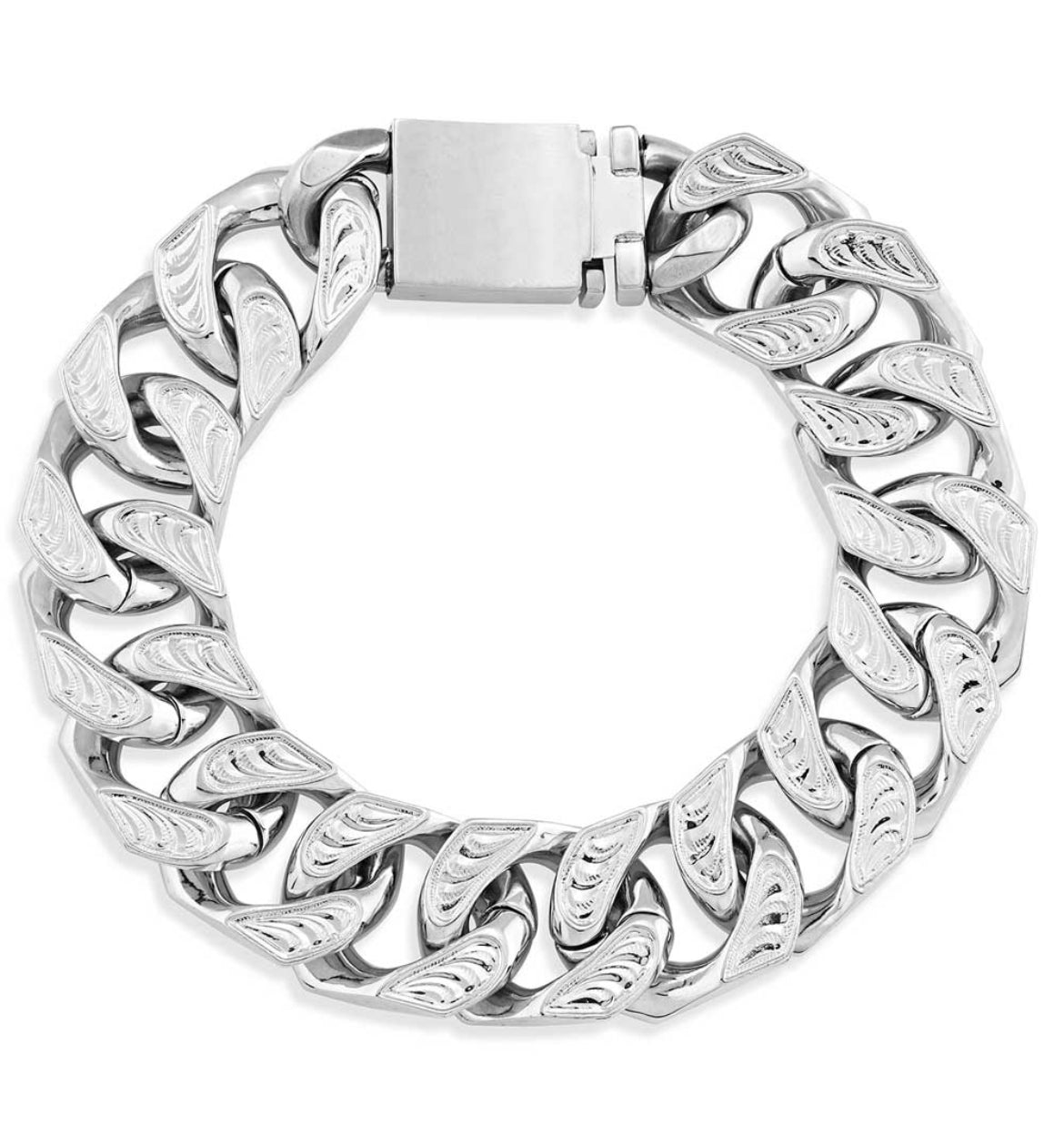 Classic Western Large Cuban Link Bracelet (BC5497)