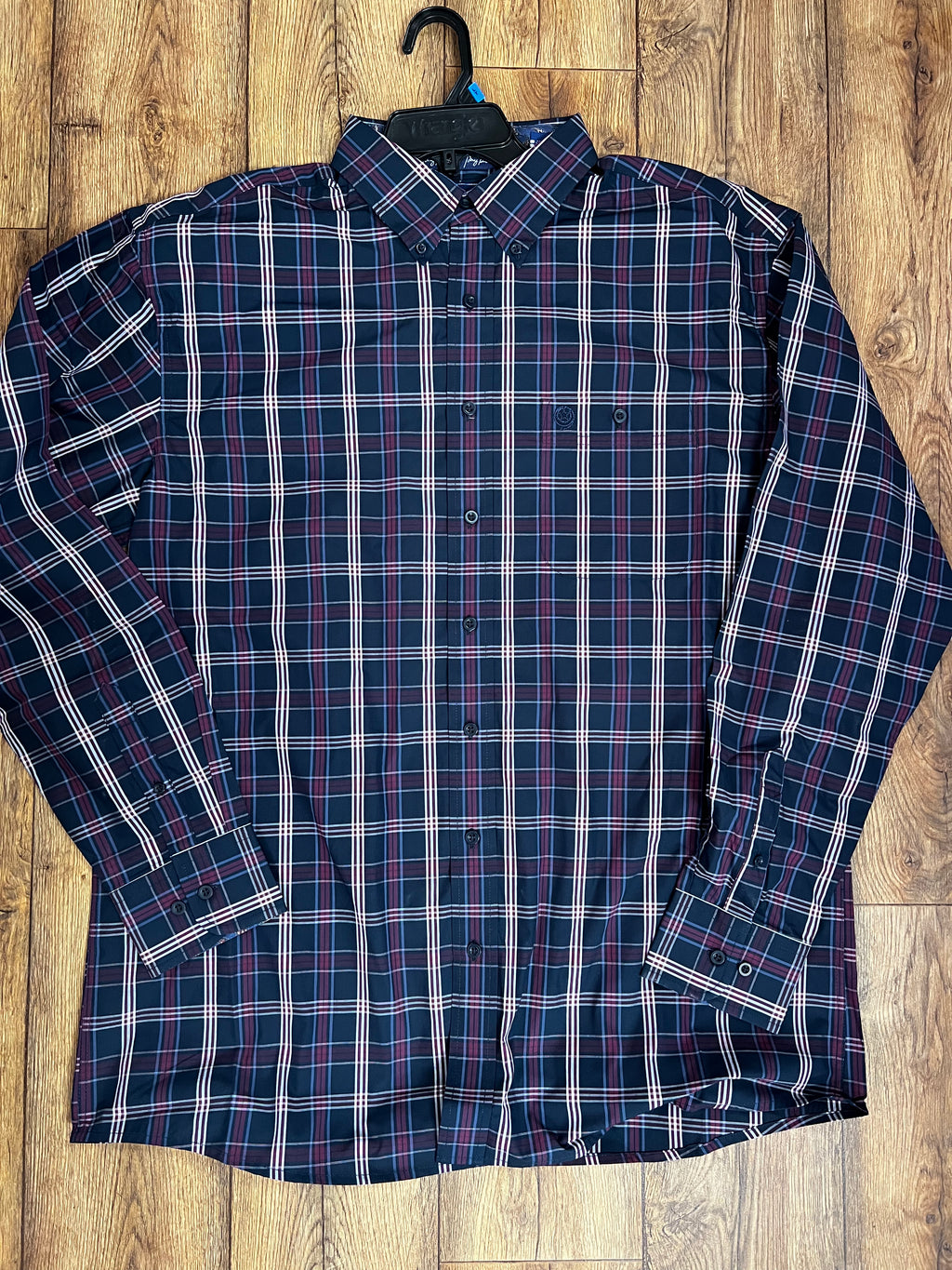Wrangler George Strait Dark Plaid Shirt (112331817)