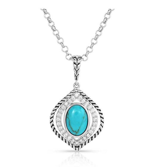 Sparkling Desert Skies Turquoise Necklace (NC5636)