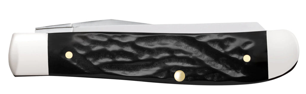 Case Jigged Rough Black Synthetic Mini Trapper
