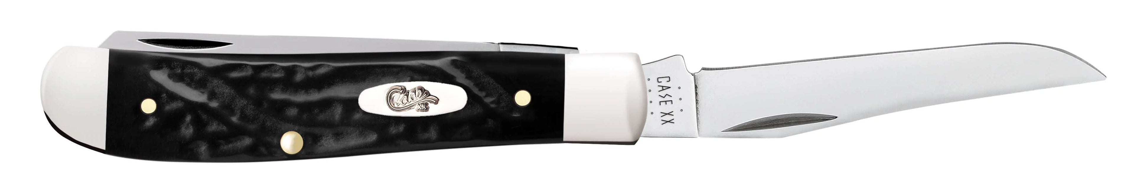 Case Jigged Rough Black Synthetic Mini Trapper