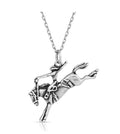 Saddle Bronc Rider Pendant Necklace (nc5658)