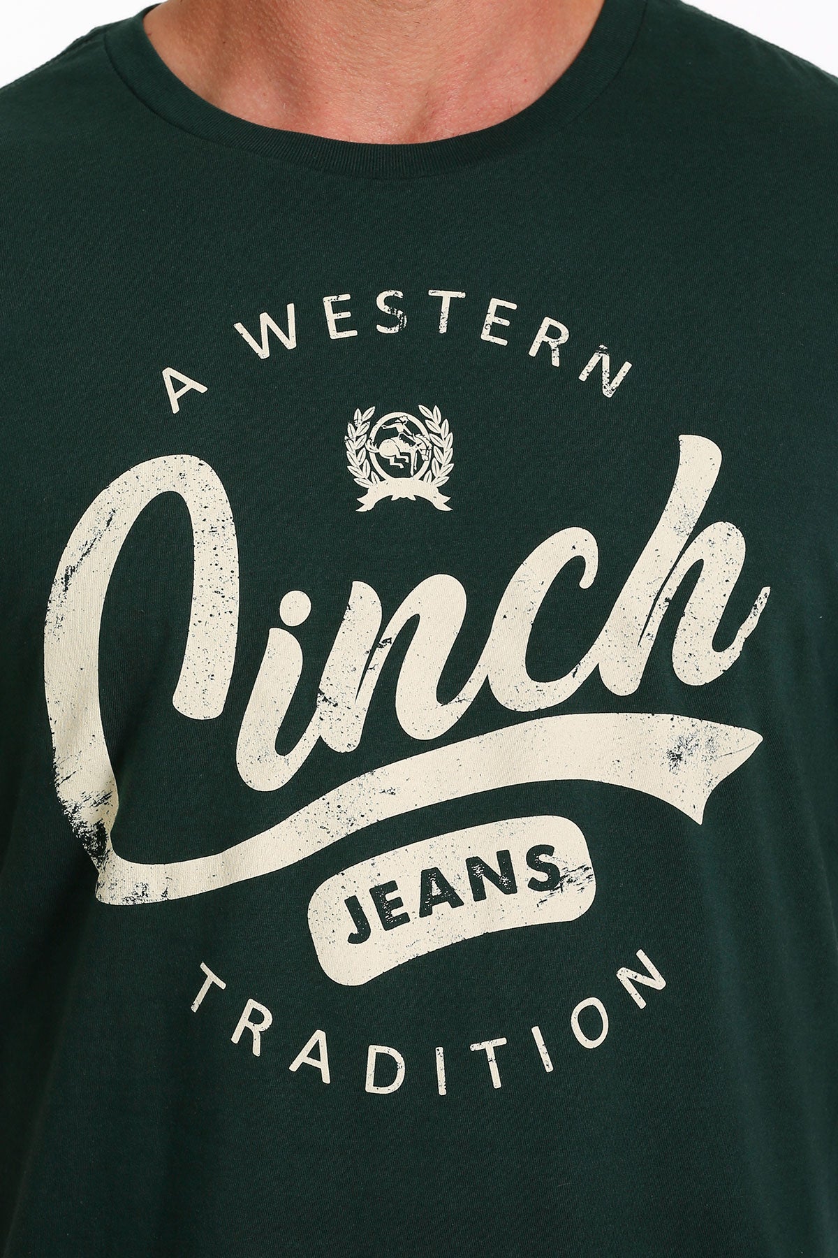 Cinch Men’s Green Logo Tee