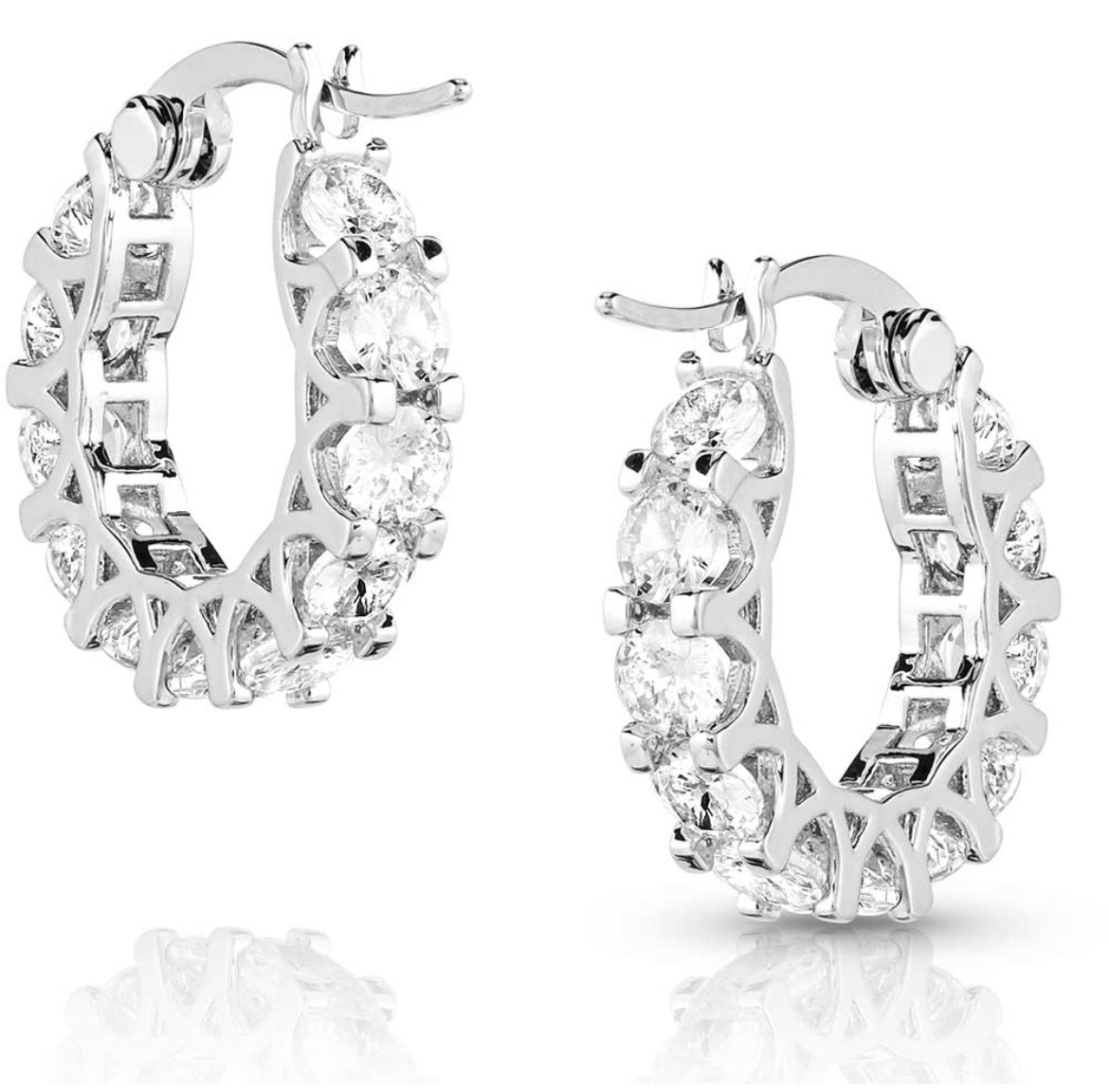 Dazzling Delight Crystal Hoop Earrings (ER5639)